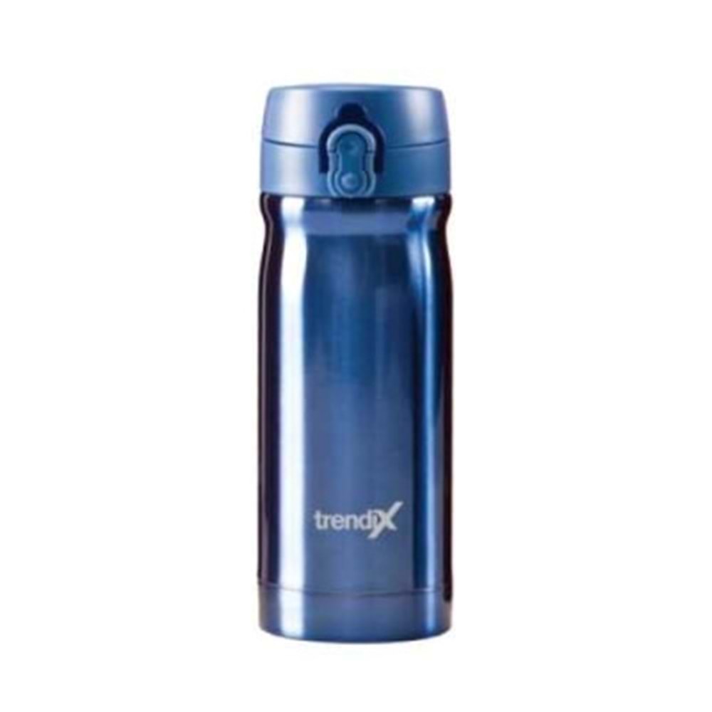 Trendix Çelik Su Matarası 350Ml Mavi (Termos Özellikli)