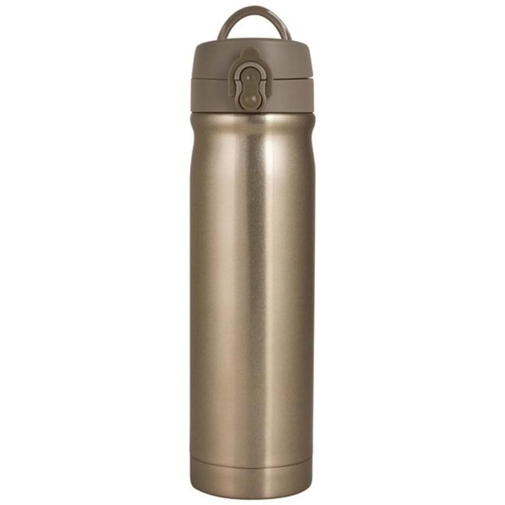 Trendix Çelik Su Matarası 500Ml Sütlü Kahve (Termos Özellikli)