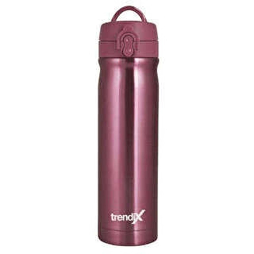 Trendix Çelik Su Matarası 500Ml Toz Pembe (Termos Özellikli)
