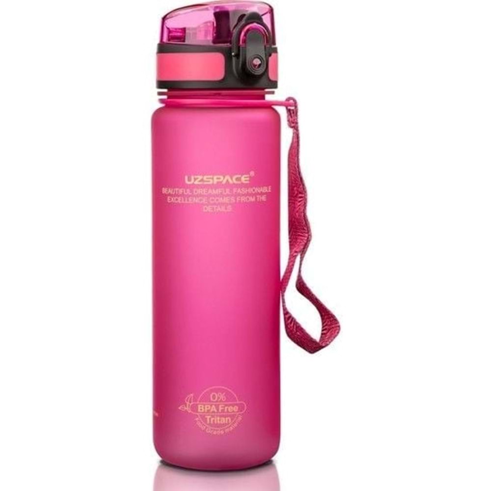 Uzspace 500 ml Tritan Su Matarası 3026 VagonLife Pembe