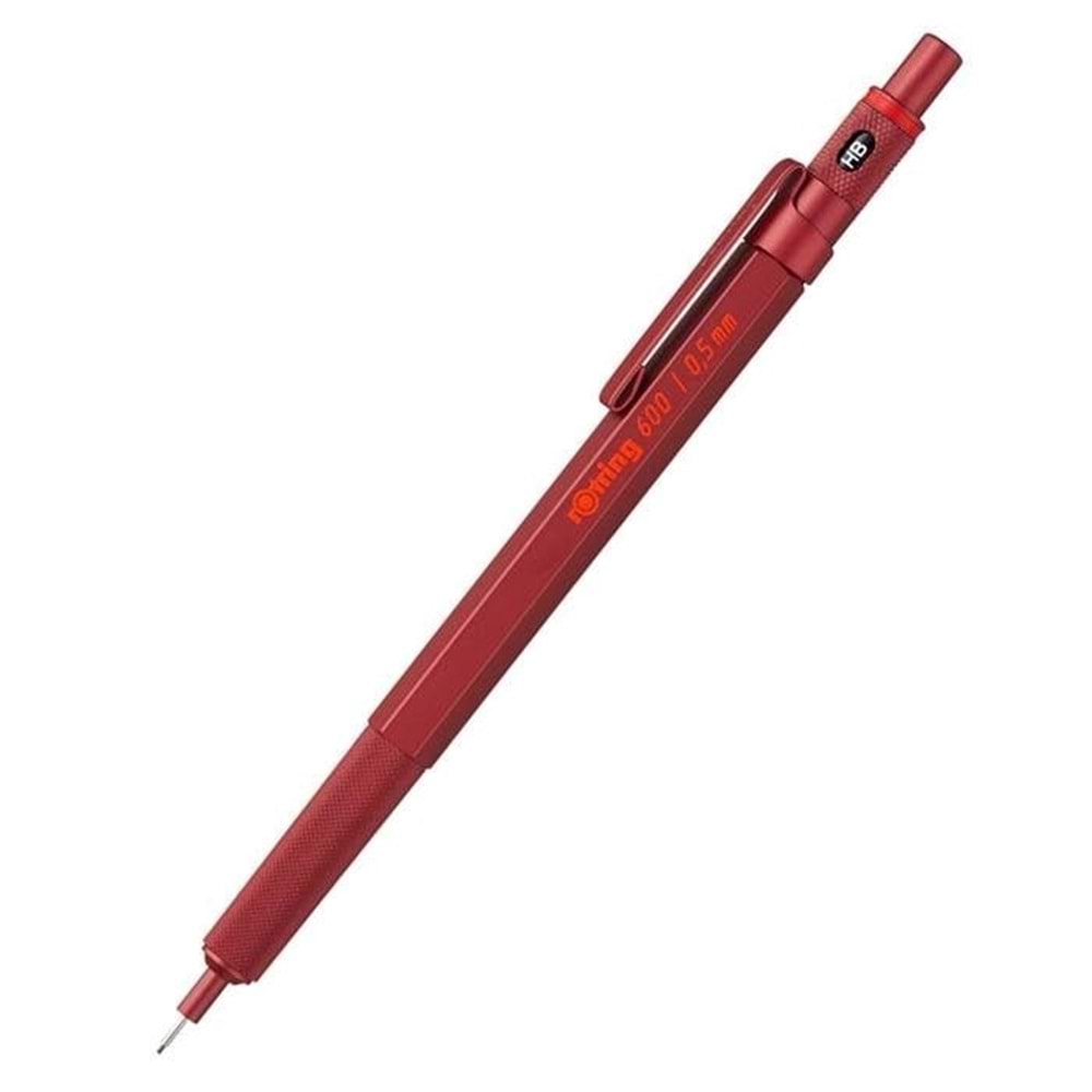 Rotring 600 Mekanik Kurşun Kalem, Kırmızı 0.5 mm