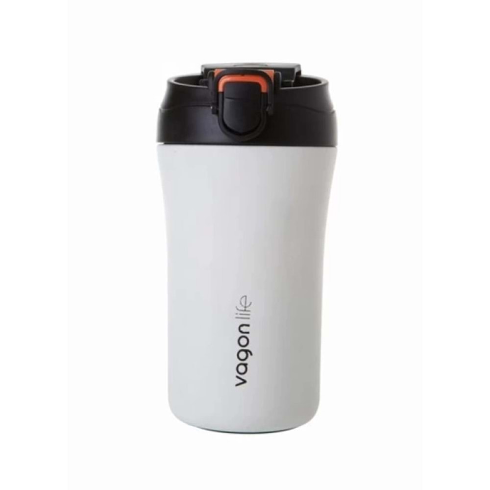 Vagonlife 400 Ml Çelik Termos Matara Beyaz VGN-2004