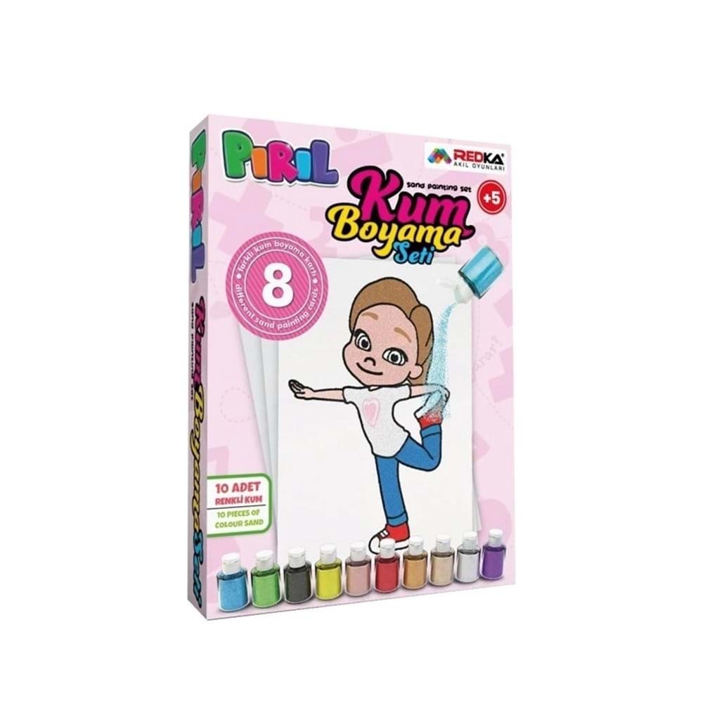 Redka Pırıl Kum Boyama Seti 8li