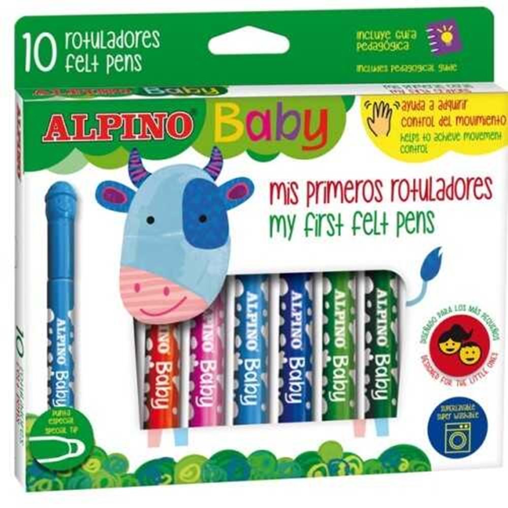 Alpino Baby Keçeli Kalem 10 Lu