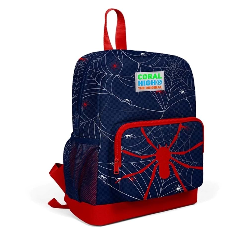 Coral High Kids Kırmızı Spiderman Desenli İki Bölmeli Okul Sırt Çantası