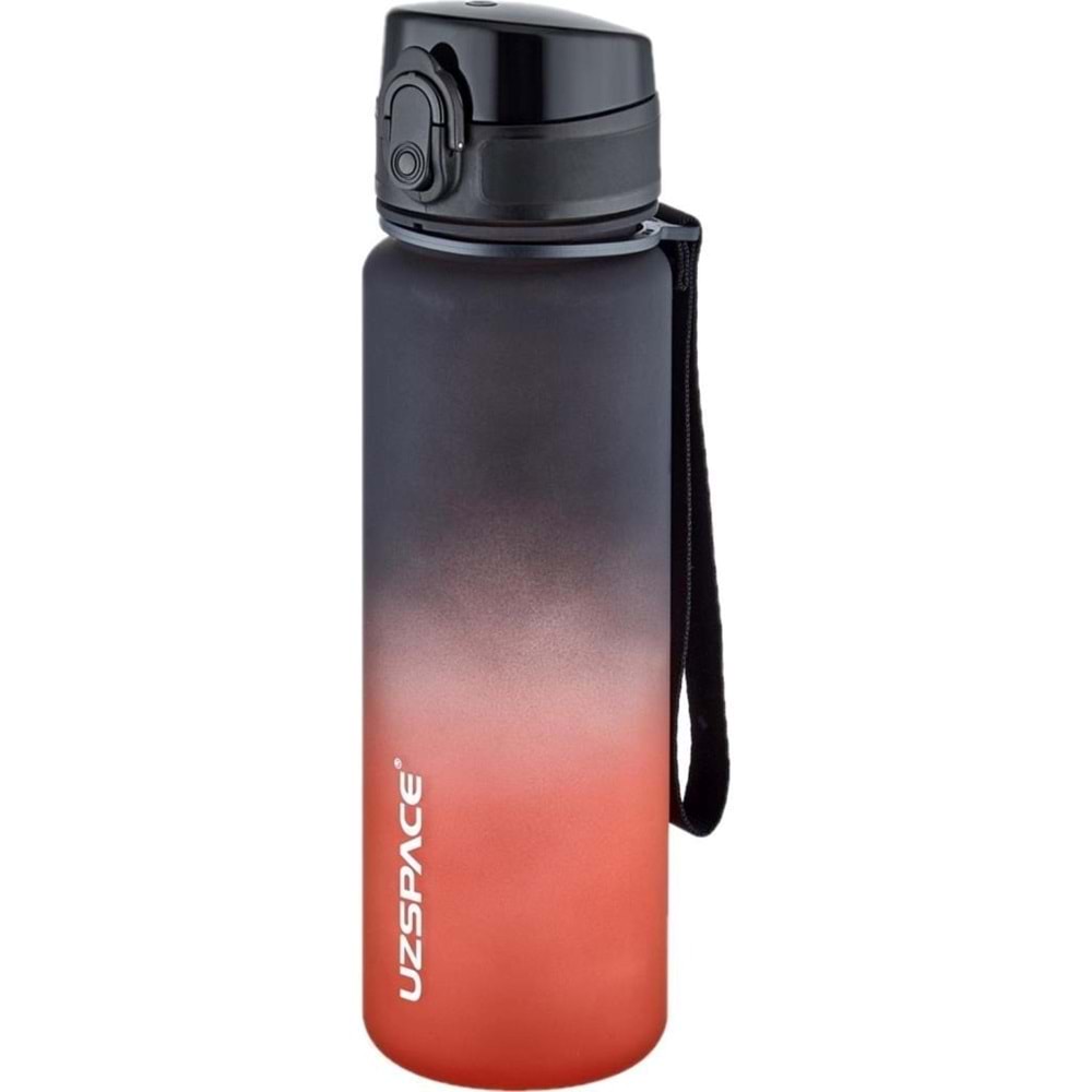 Uzspace 500 ml Su Matarası Tritan 3026 Kırmızı-Siyah VagonLife