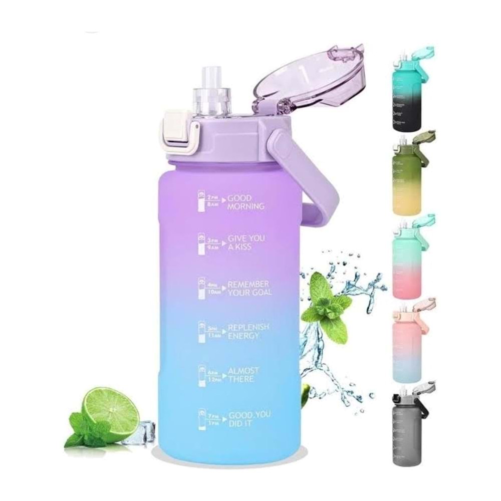 Vagonlife 2500 Ml Policarbon Su Matarası Mavi Mor Vgn-2215
