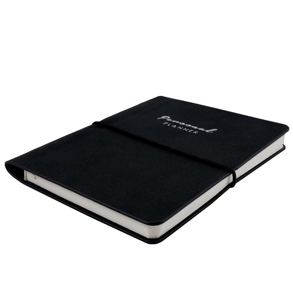 Victoria's Journals Kuka Pesonal Planner Defter A6, 80 gr. 96 Yaprak Çizgili Siyah