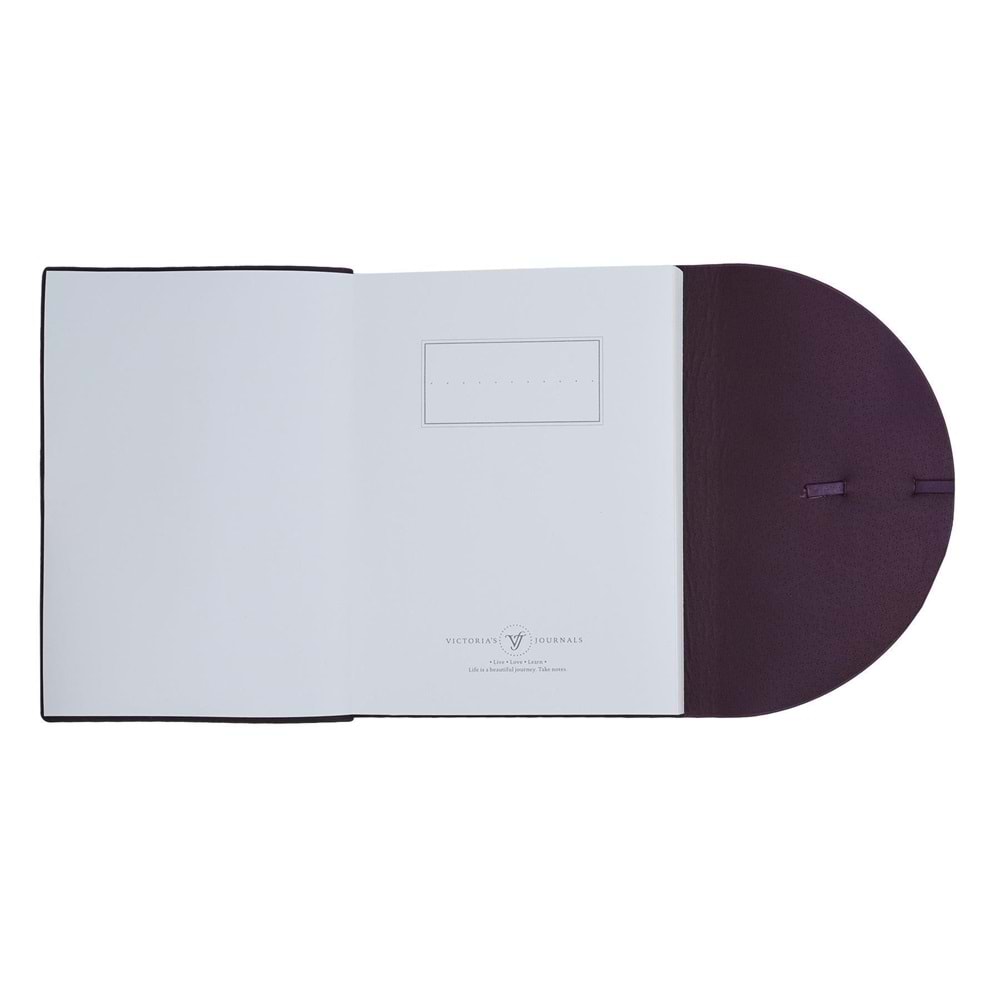 Victorias Journals Pella Defter A5 , 80 gr. 96 yp.Çiz. Bordo