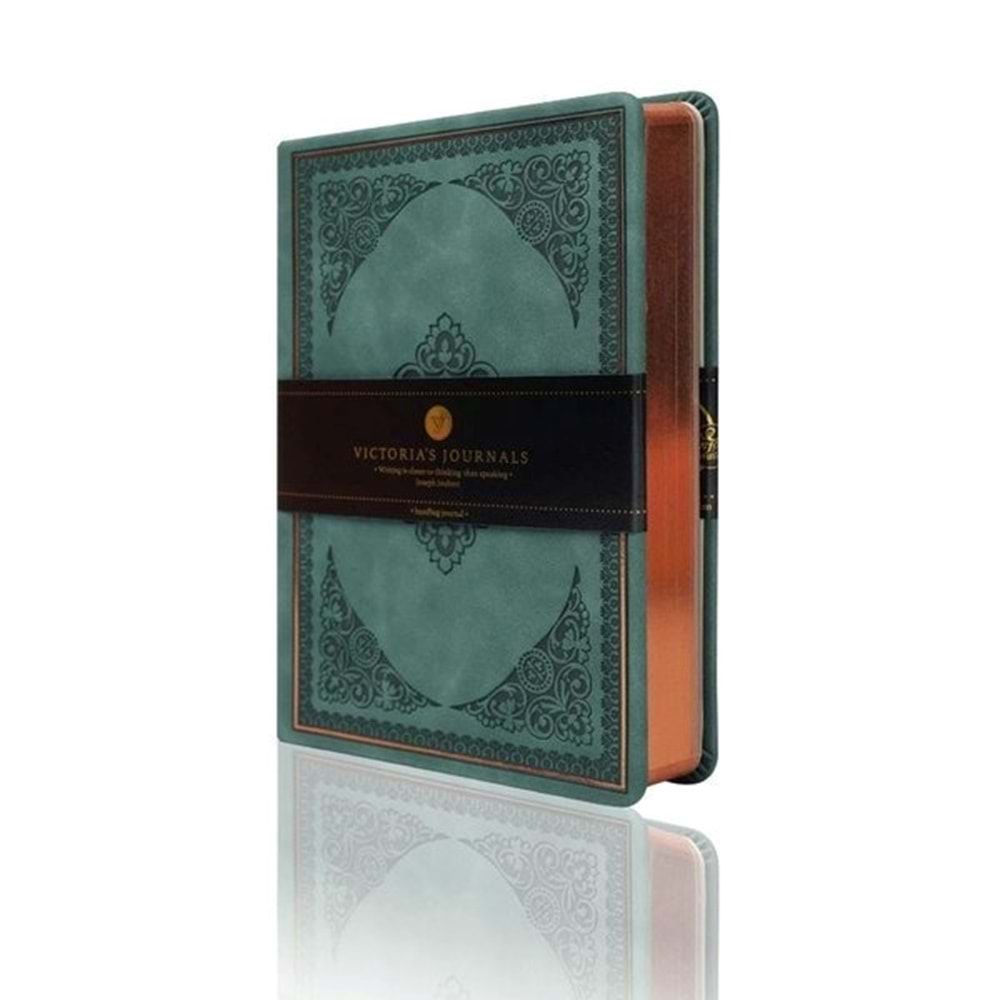 Victoria's Journals Vintage Old Book Defter 3479 12x17 cm. 80 gr. 160 yap. Çiz.Yeşil