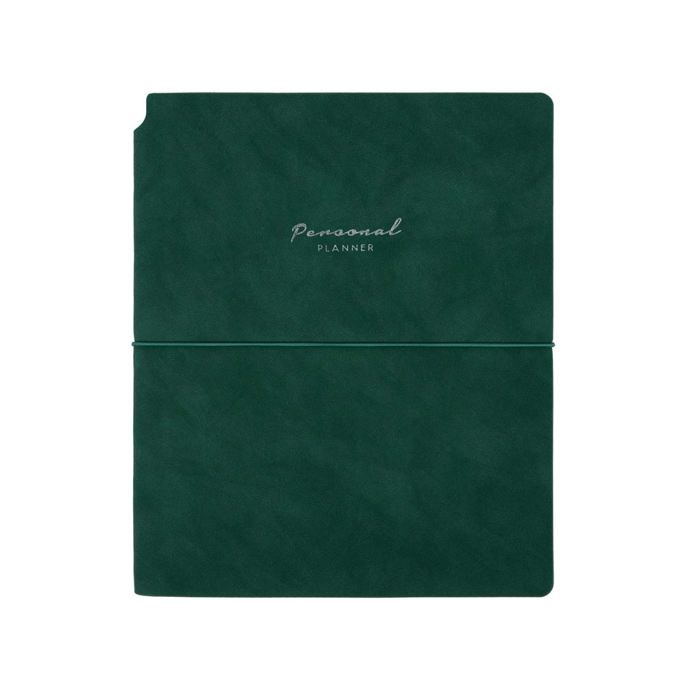 Victoria's Journals Kuka Personal Planner Defter 19x25 80 gr. 96 yp. Çizgili Yeşil