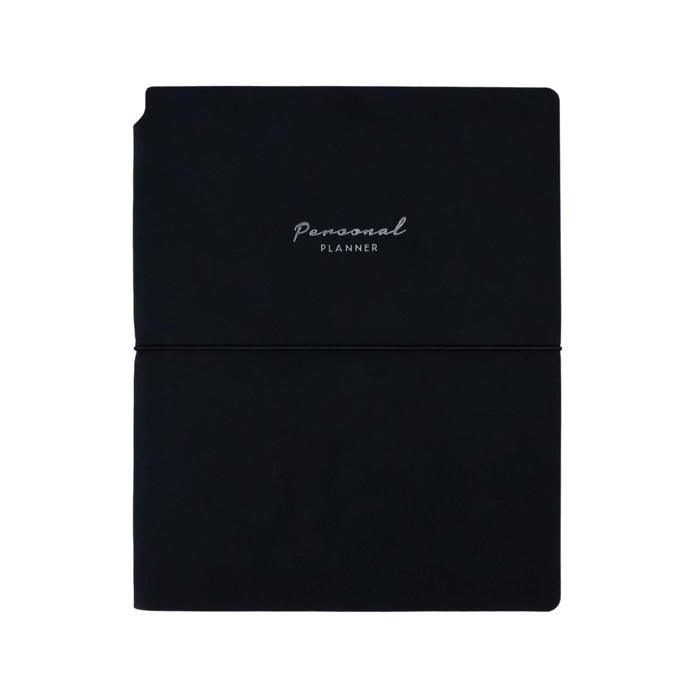 Victoria's Journals Kuka Personal Planner Defter 19x25 80 gr. 96 yp. Çizgili Siyah
