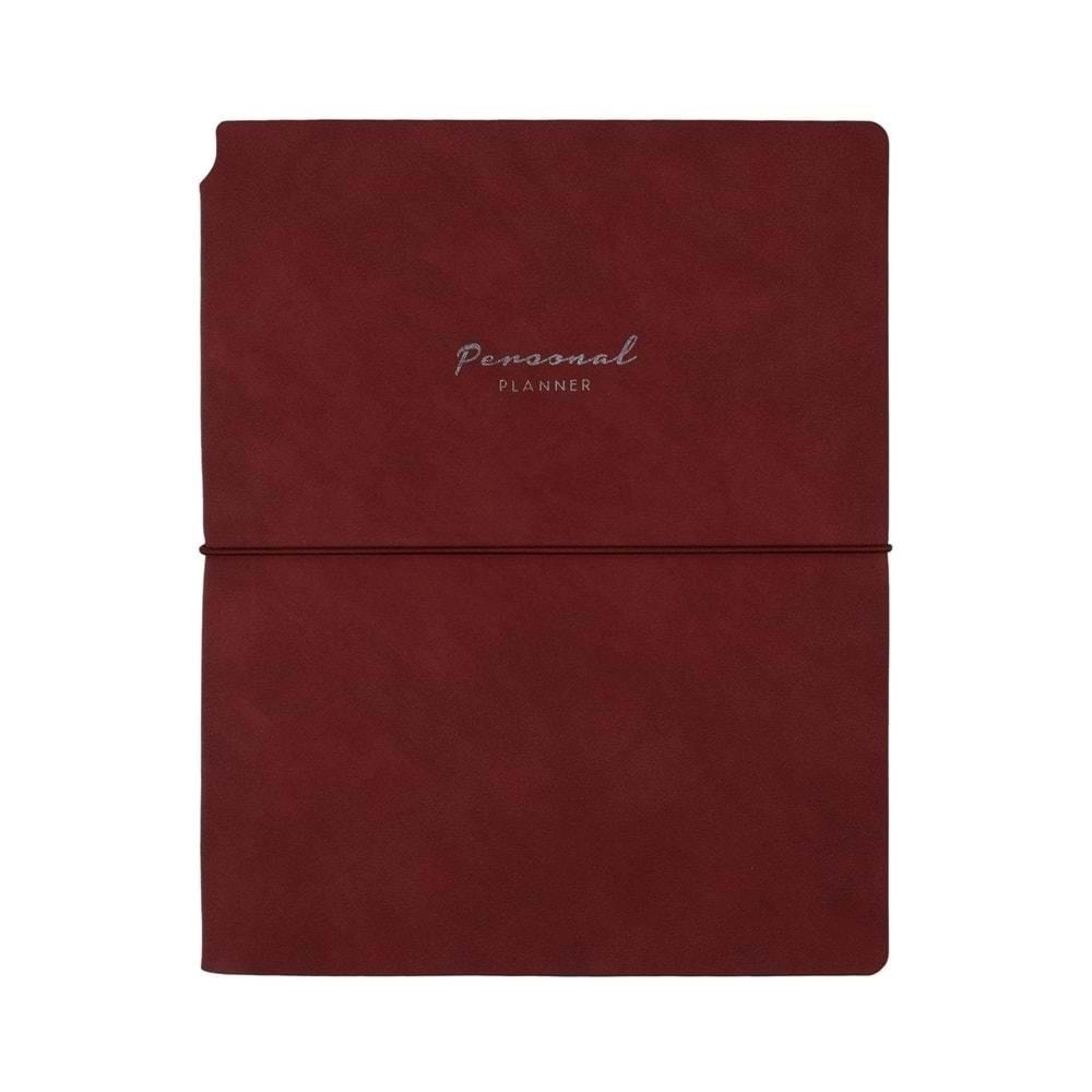 Victoria's Journals Kuka Personal Planner Defter 19x25 80 gr. 96 yp. Çizgili Kırmızı