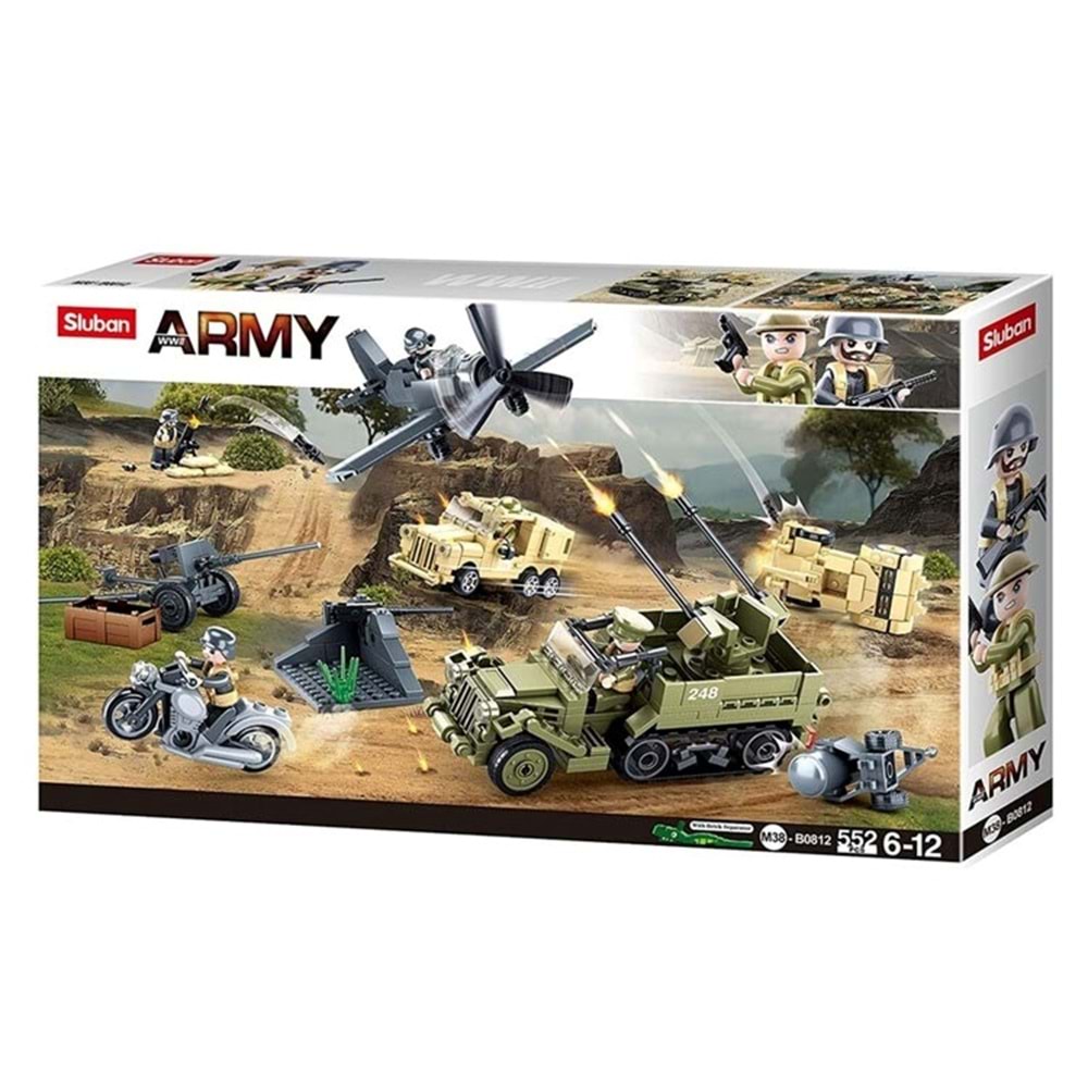 Sluban Army Büyük Savaş Seti 552 Parça