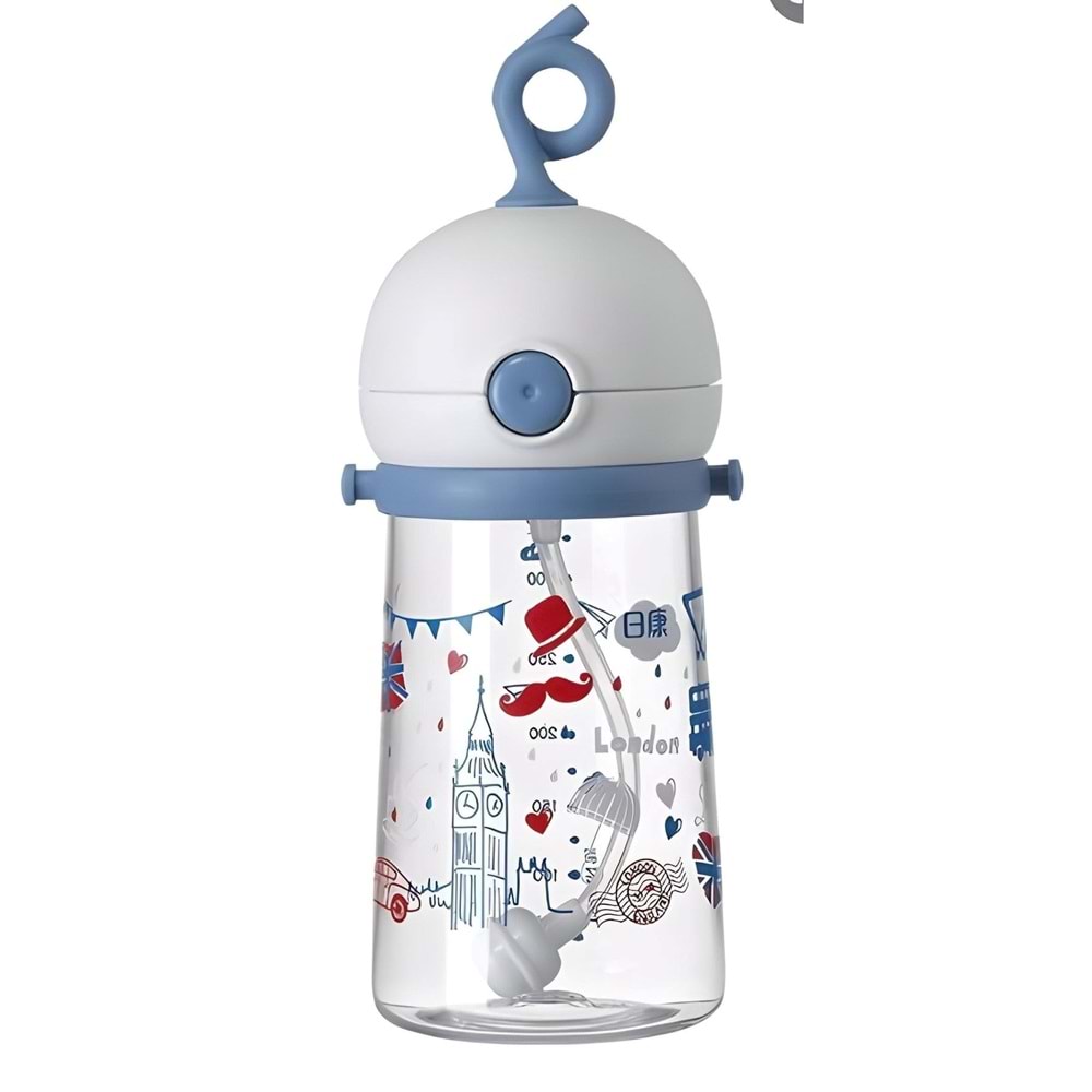 Vagonlife Rovco 350 Ml Pipetli Tritan Su Matarası London B-1031