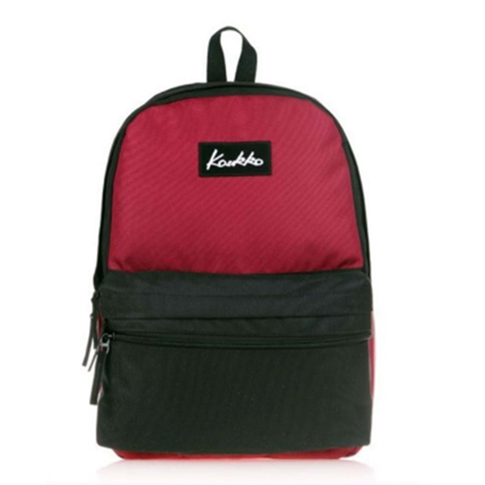 Kaukko Basic Colors Sırt Çantası Bordo-Siyah K1422
