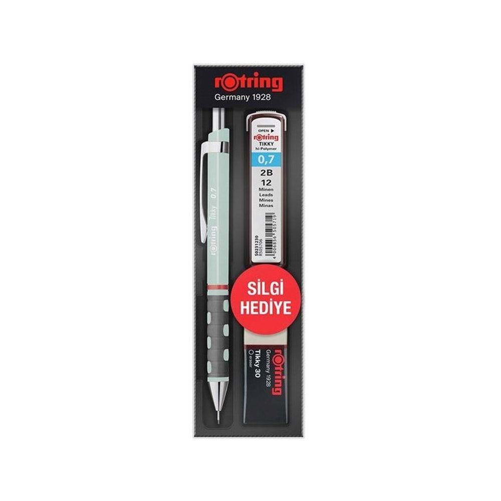Rotring Tikky Min Silgi 3'lü Okul Seti- 0.7 Opal Mavi