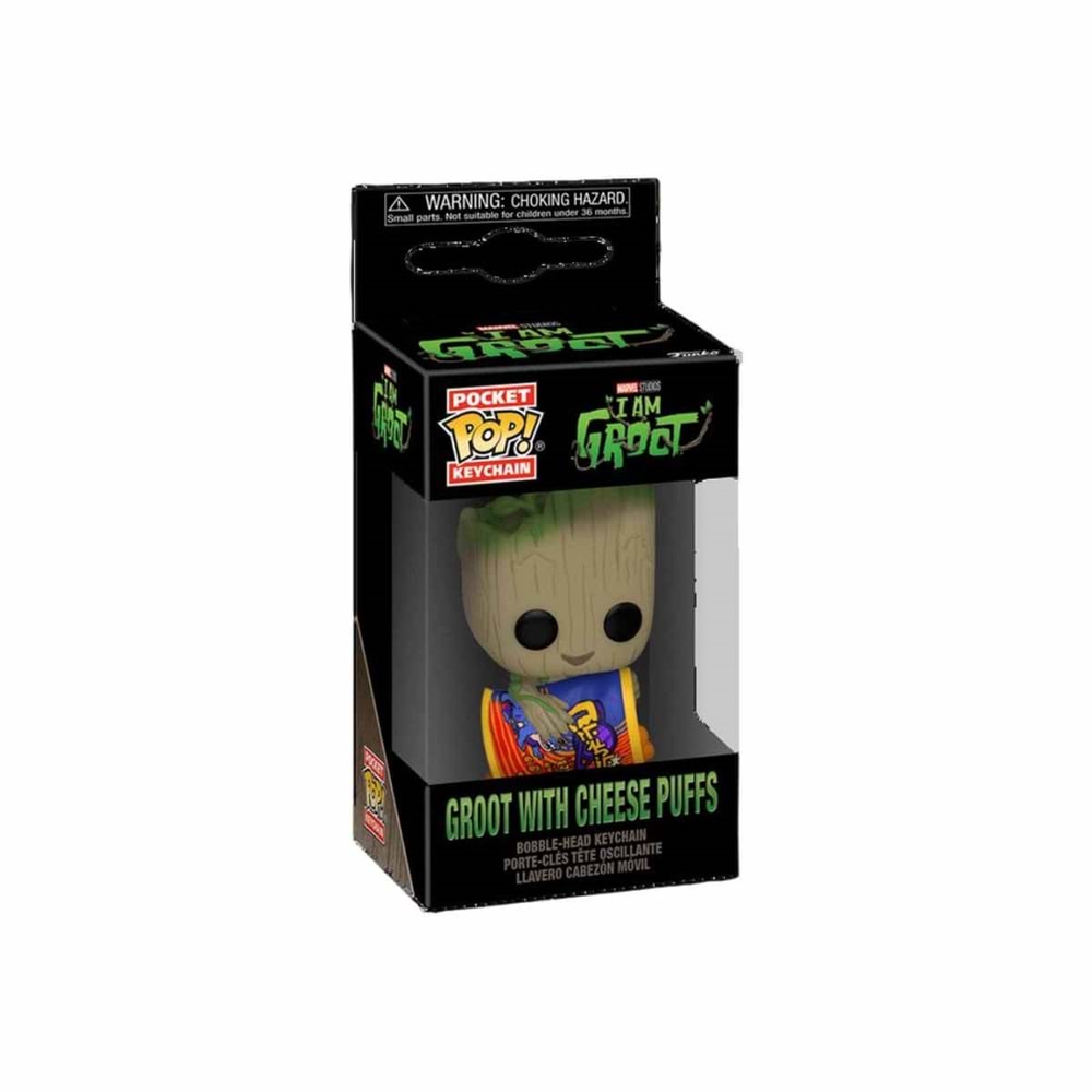 Funko Pop Anahtarlık I am Groot: Groot with Cheese Puffs