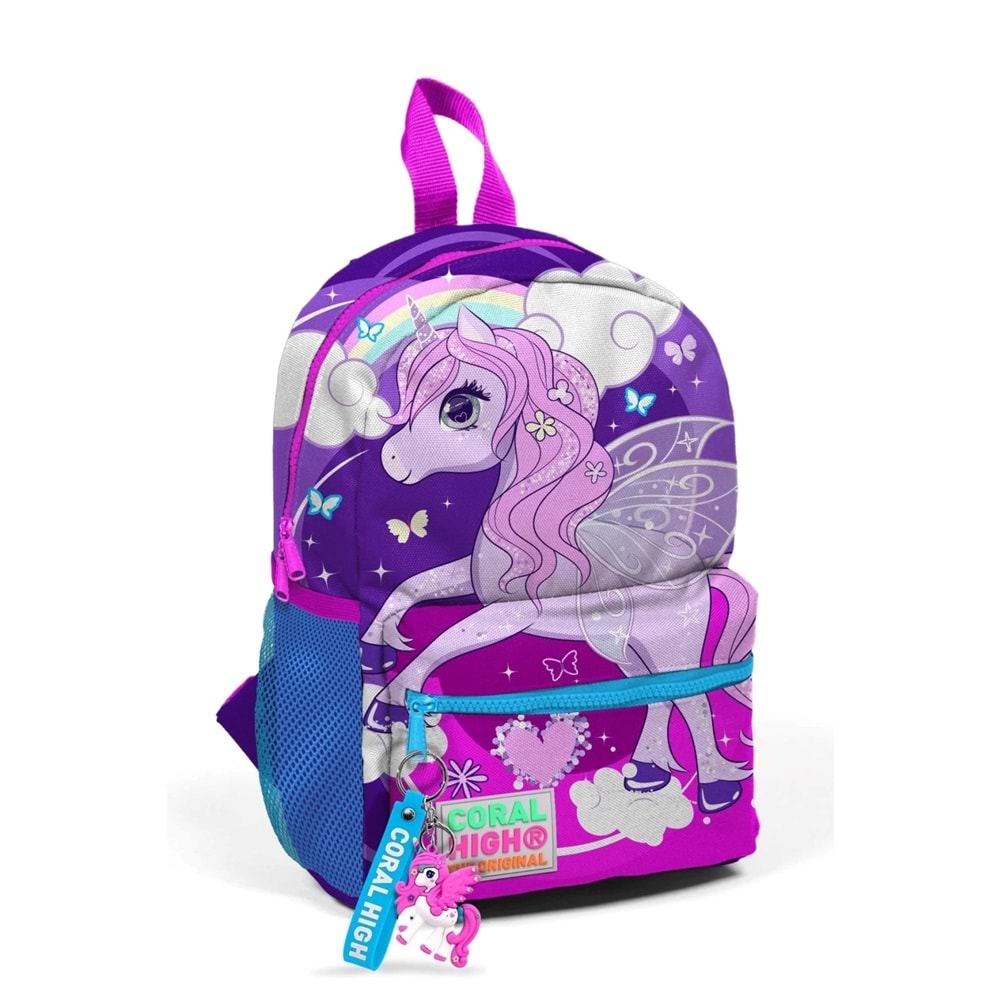 Coral High Mor Unicorn Desenli Anaokulu Çantası 23508