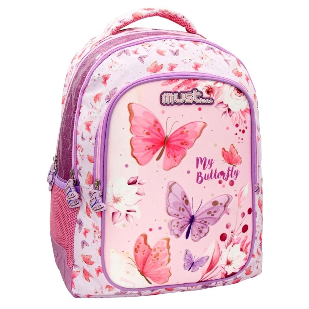 Must Backpack Sırt Çantası 3D Butterfly - 43 x 33 x 18 cm - Polyester