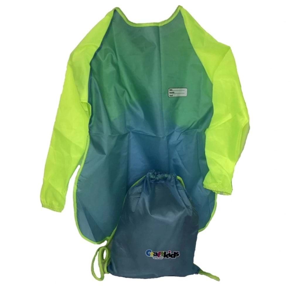 Craft Kids CRF2468 / CRFXL1357 XL 60 cm Çantalı Çocuk Boyama Önlüğü
