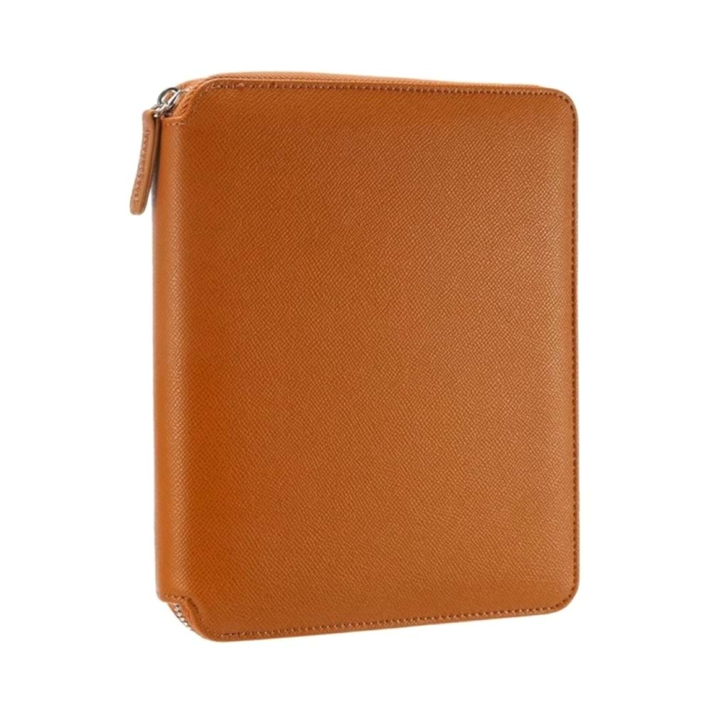 Victoria's Journals Zipper Folder Journal Brown
