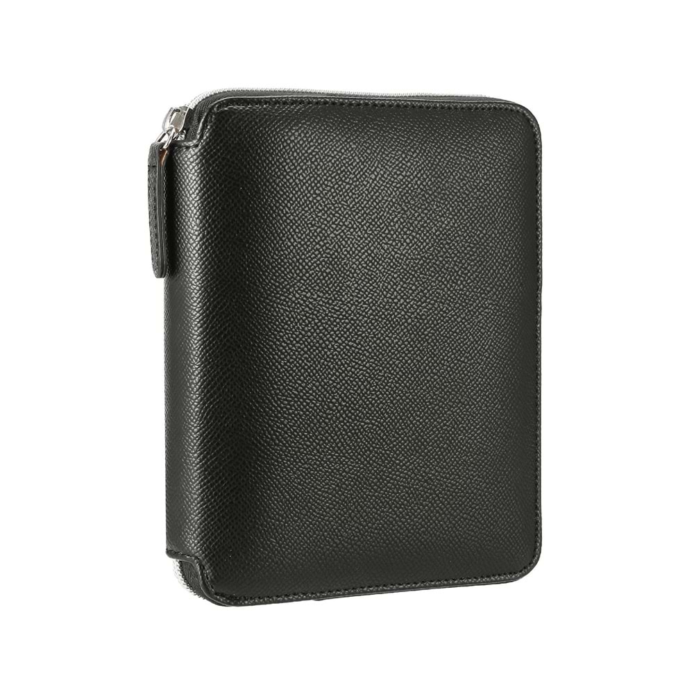 Victoria's Journals Zipper Folder Journal Black 10.5x14.8