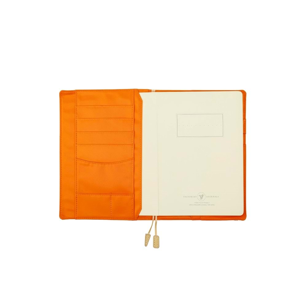 Victoria's Journals Copelle Press Kit Defter 14.8x21 cm 100 gr. 80 Yaprak Çizgili Krem