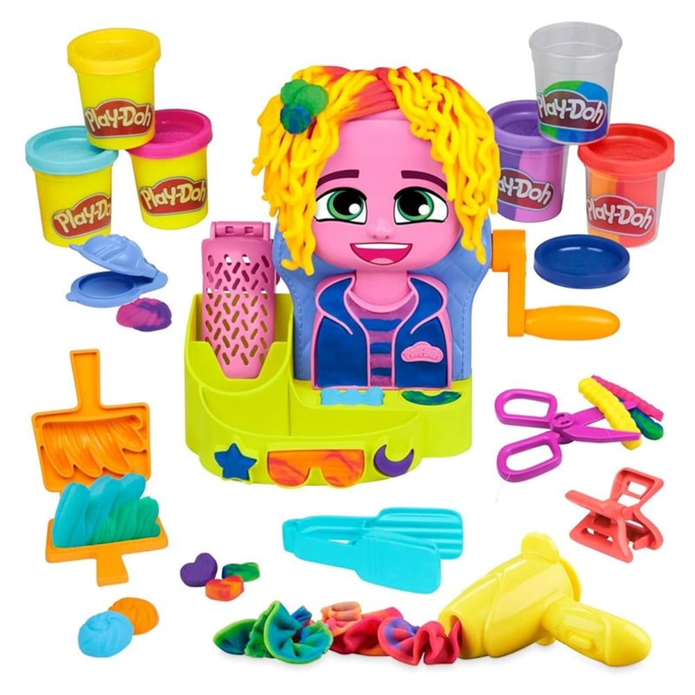 Play-Doh Renkli Kuaför Salonu Oyun Hamuru Seti F8807