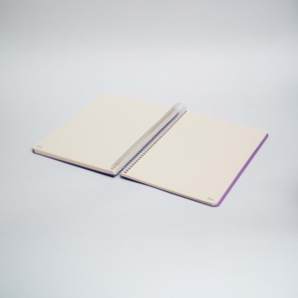 Space License Barbie Spiralli Mor Butik Defter Noktalı 96 Yaprak