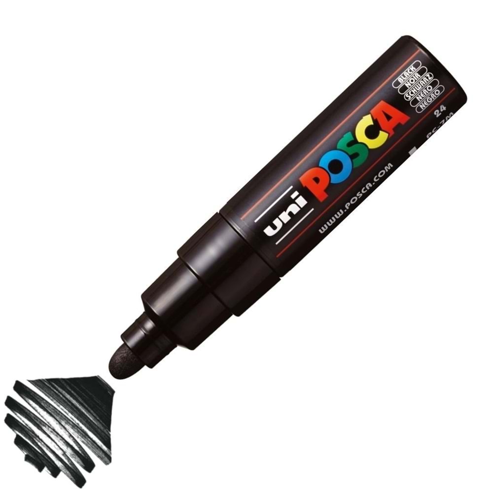 Uni Posca Akrilik Marker 4.5-5.5 Siyah Pc-7M