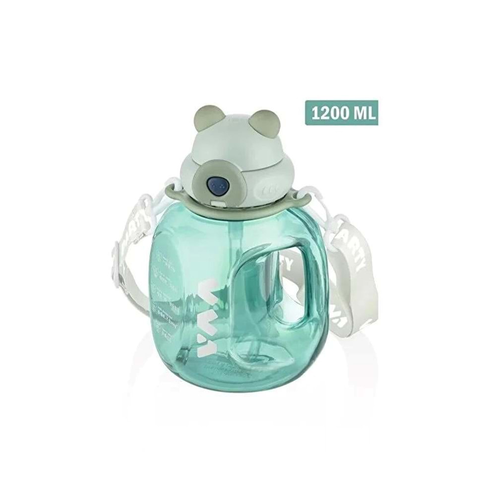 Vagonlife Tritan Su Matarası 1200 Ml Yeşil V-1002