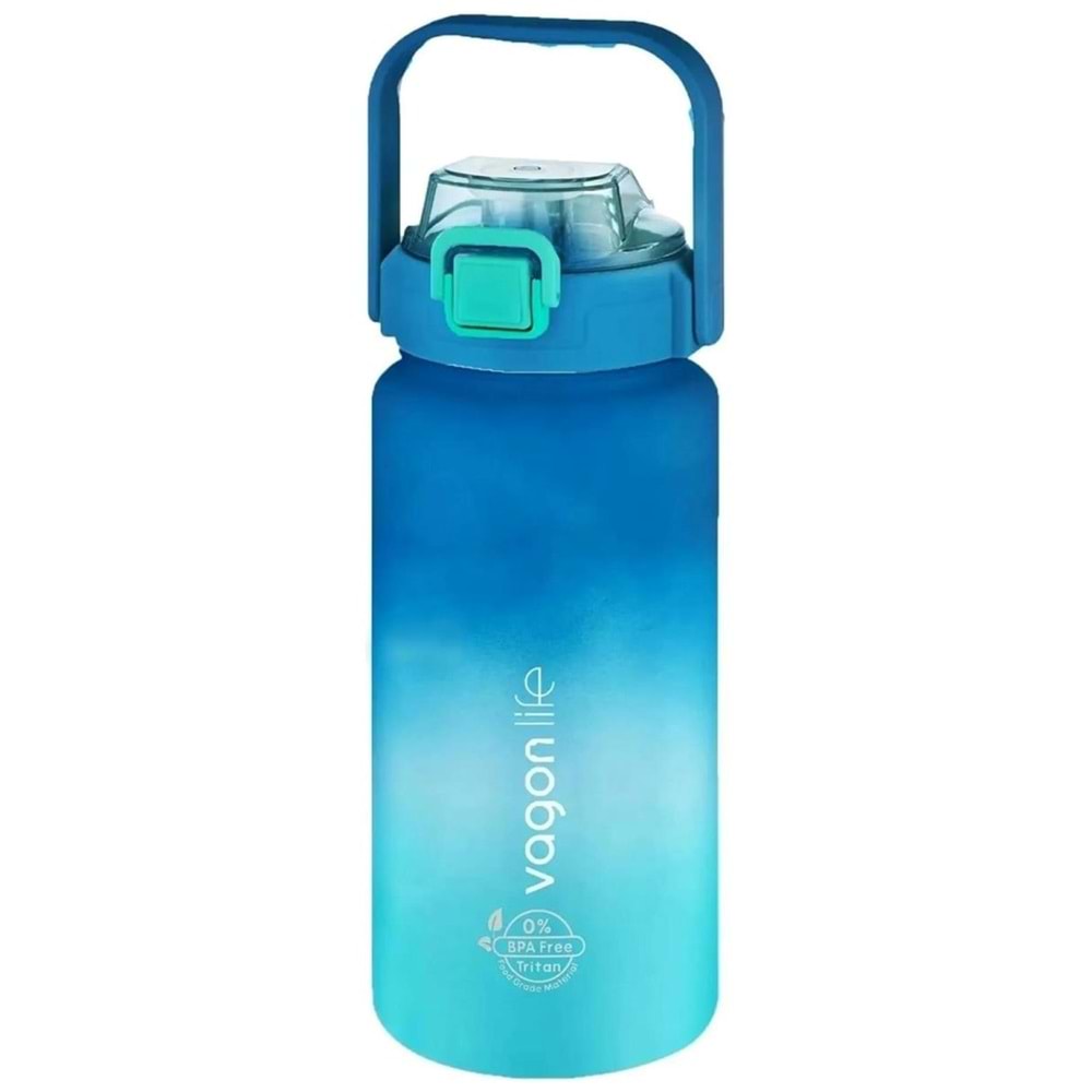 Vagonlife 1500Ml Su Matarası VGN2213 Mavi - Turkuaz
