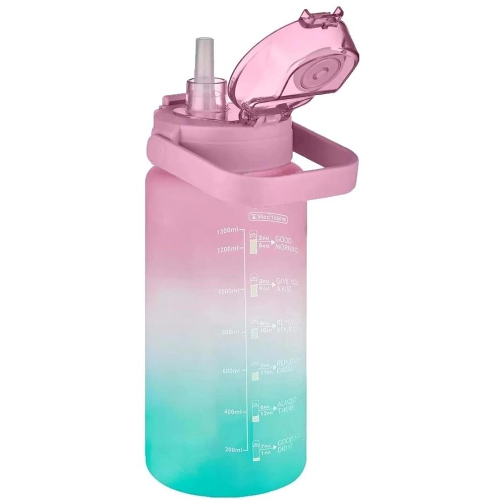 Vagonlife 1500 Ml Su Matarası Vgn-2213 Mavi - Pembe