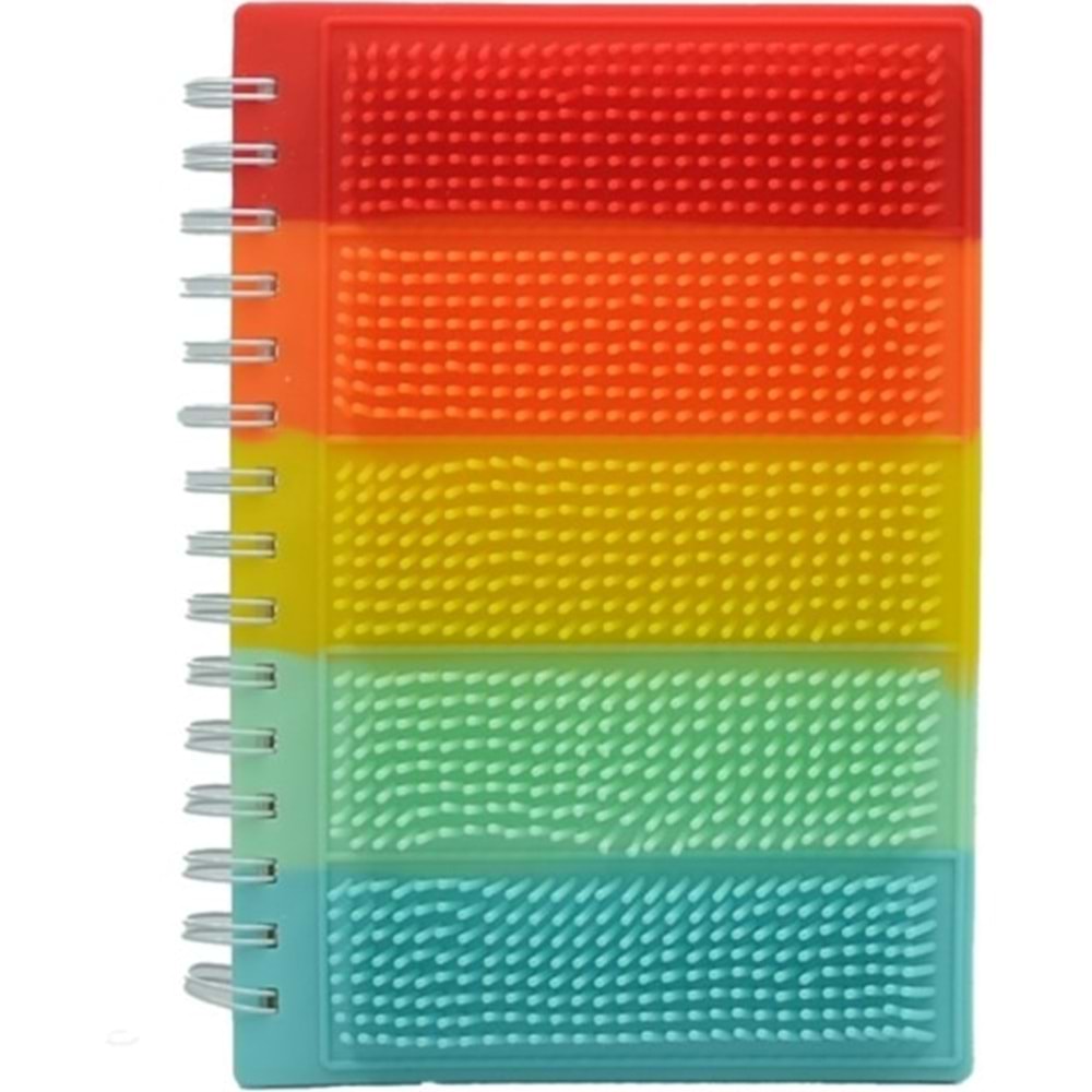 Taros Unick Color Tırtıklı Silikon A5 Defter