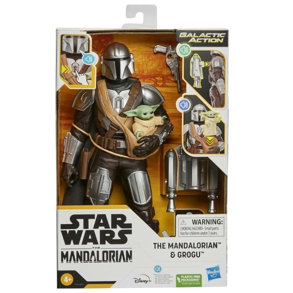 Hasbro Star Wars Mandalorian ve Grogu İnteraktif Elektronik İkili Figür