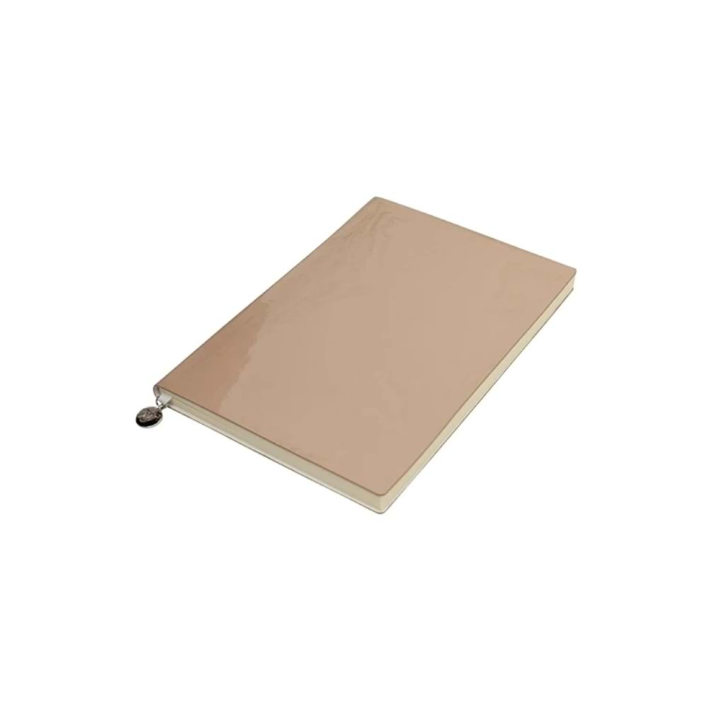 Victoria's Journals Smyth Rugan Esnek Kapak Çizgili Defter 14.8x21 cm Bej