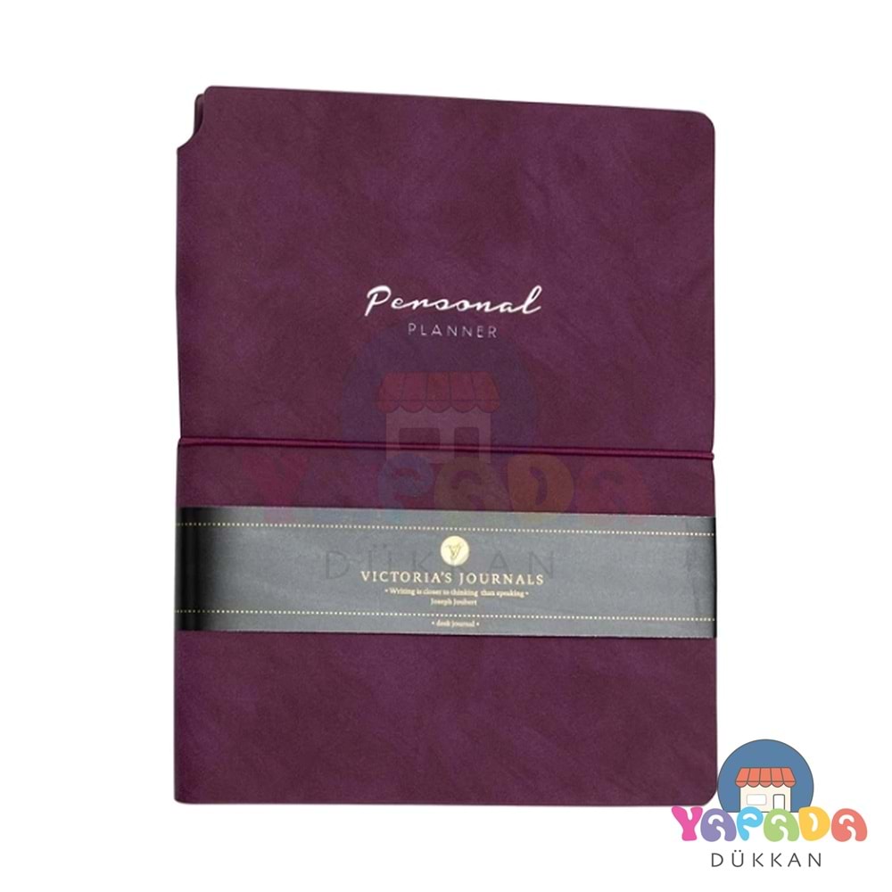 Victoria's Journals Bujo Kraft Süet Defter Süet 96 Yaprak