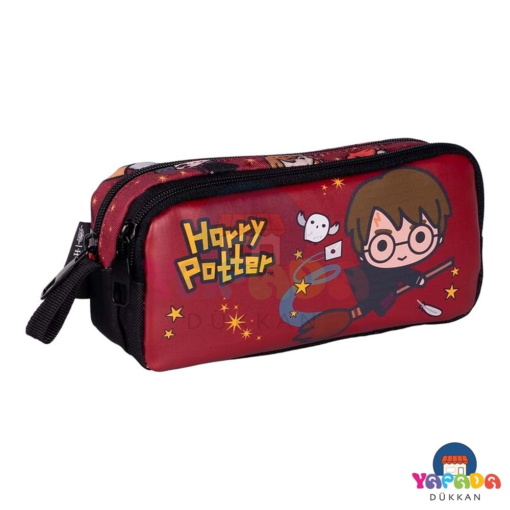Harry Potter 2569 İki Bölmeli Polyester Kalem Çantası