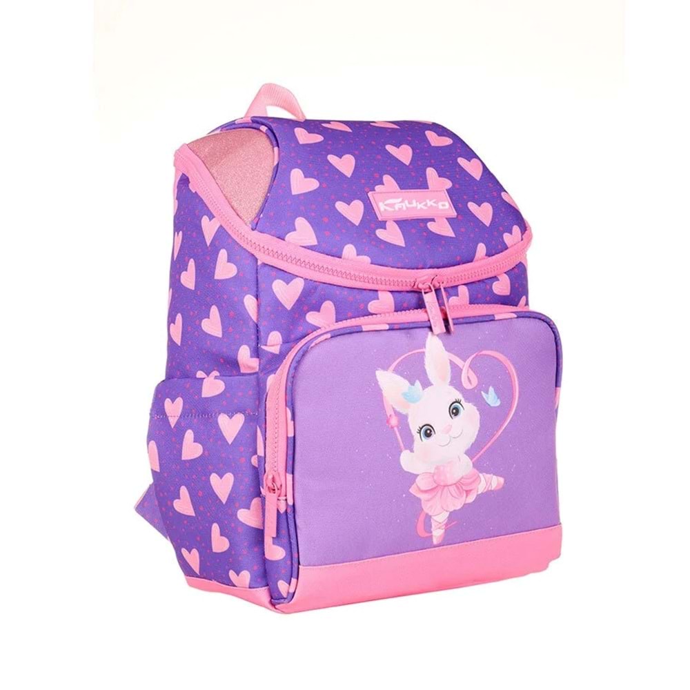 Kaukko Kids Sırt Çantası Cube Rabbit Mor Pembe L5161