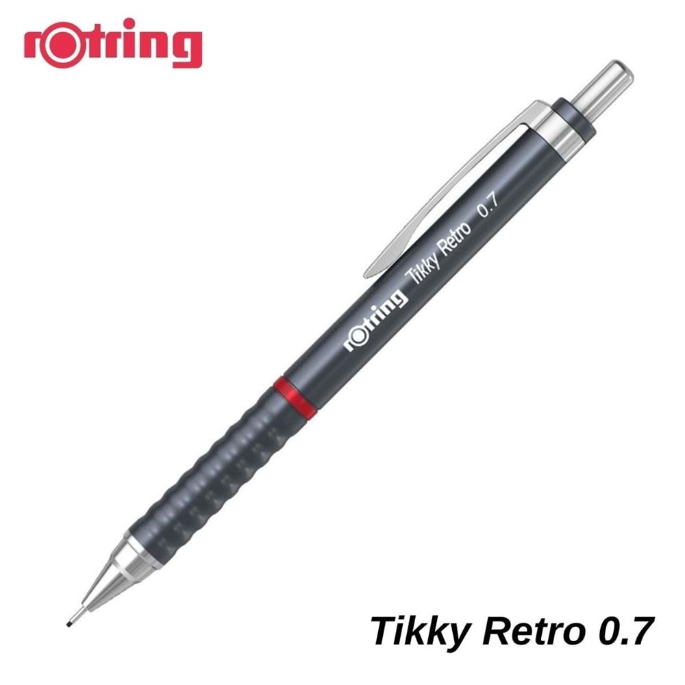 Rotring Tikky Retro Versatil Kalem 0.7mm Gri