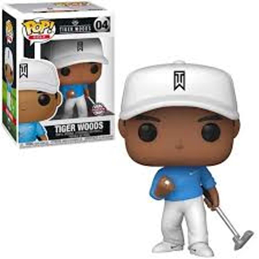 Funko POP! Figür: Golf Tiger Woods (Blue Shirt) Special Edition
