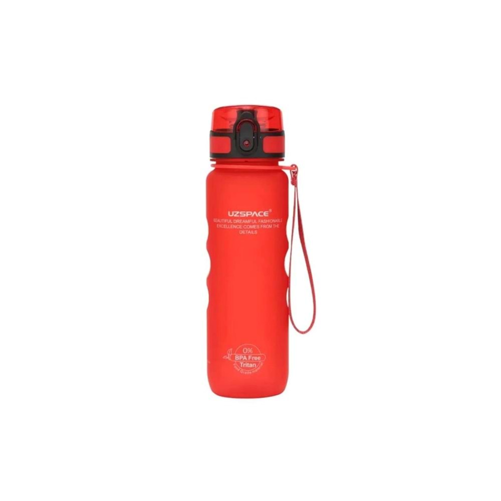 VagonLife Uzspace 500 ml Tutma Destekli Soft-Touch Tritan Su Matarası (Kırmızı) 1215