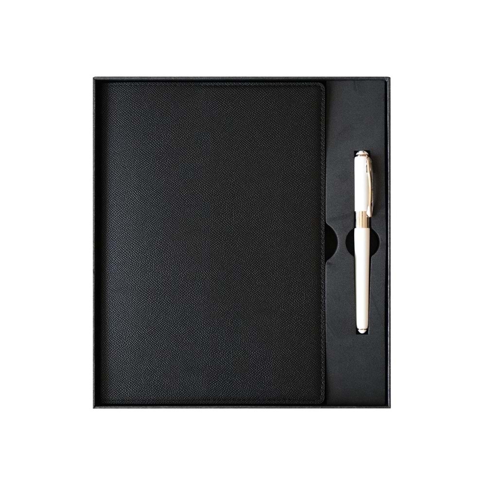Victoria's Journals Yönetici Defteri 19x25 cm 100 gr. Ivory 96 yp. + Monaco kalemli