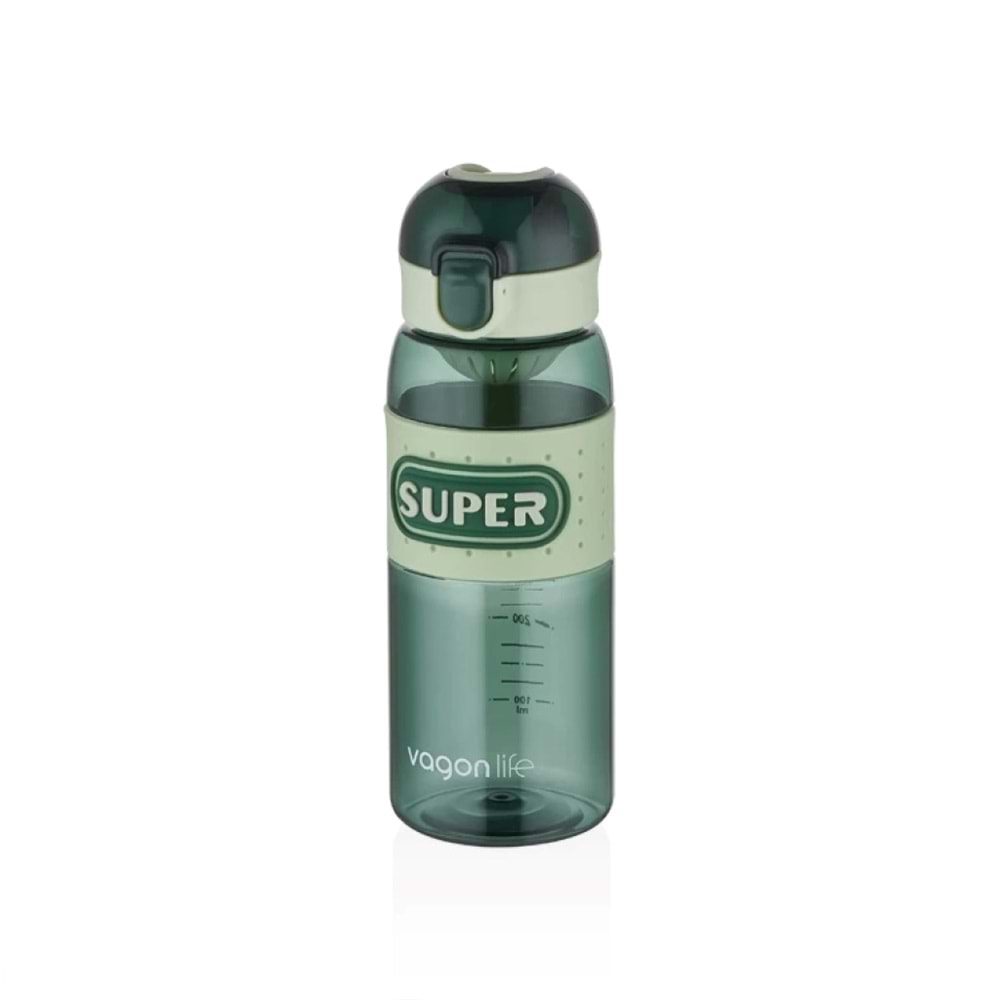 VagonLife 600 ml Filtreli Plastik Su Matarası Vgn-2024