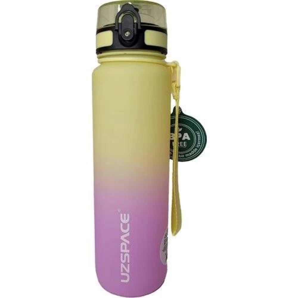 Uzspace 1000 ml Tritan Su Matarası 3038 Yellow-Violet
