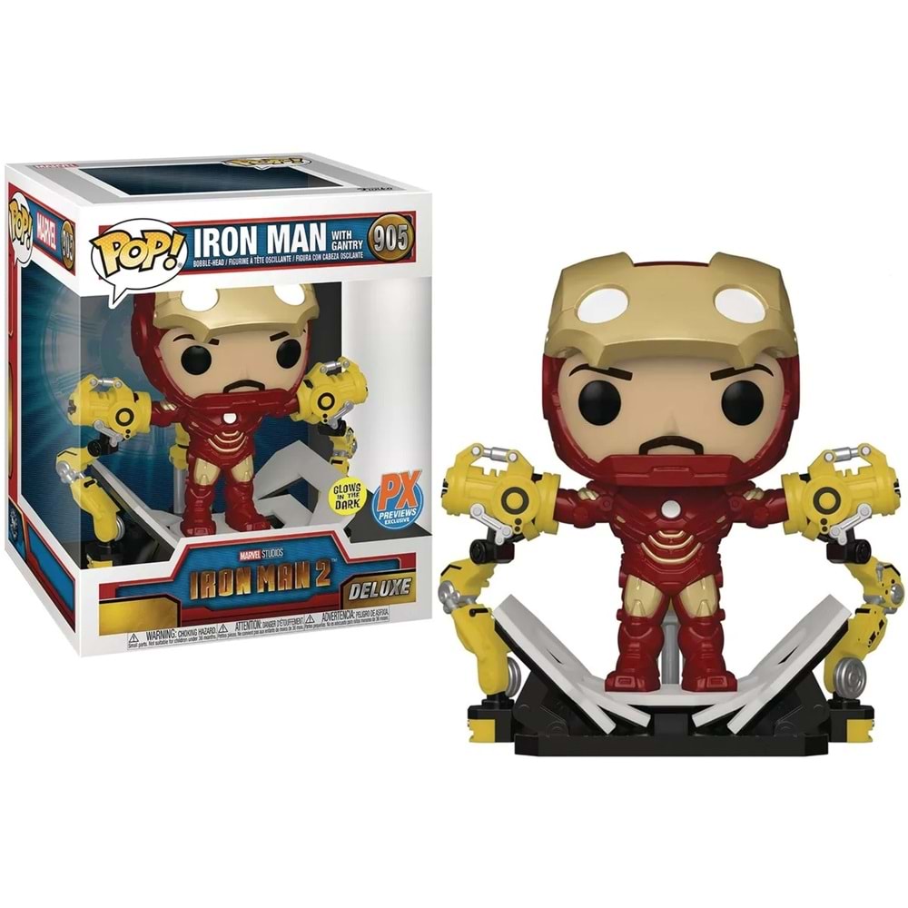 Funko POP Deluxe Figür Marvel: Ironman 2 Marv IV Glow in The Dark