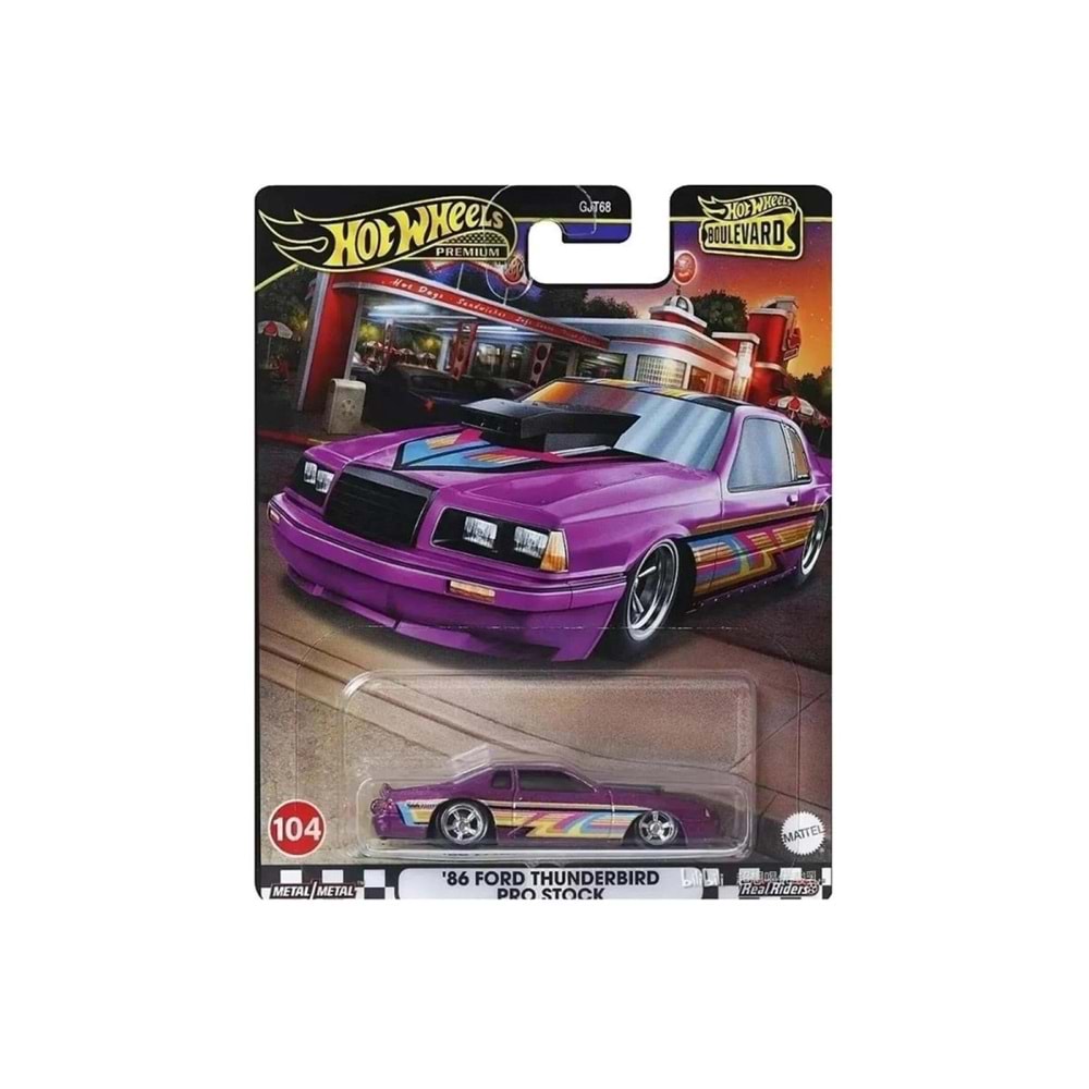 Mattel Hot Wheels Boulevard Premium Araçlar 86 Ford Thunderbird Pro Stock