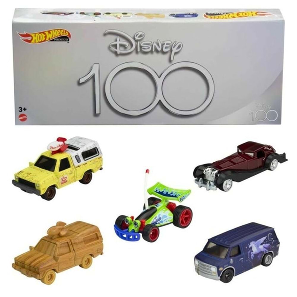 Mattel Hot Wheels Premium Disney 100.Yıl Metal Araçlar