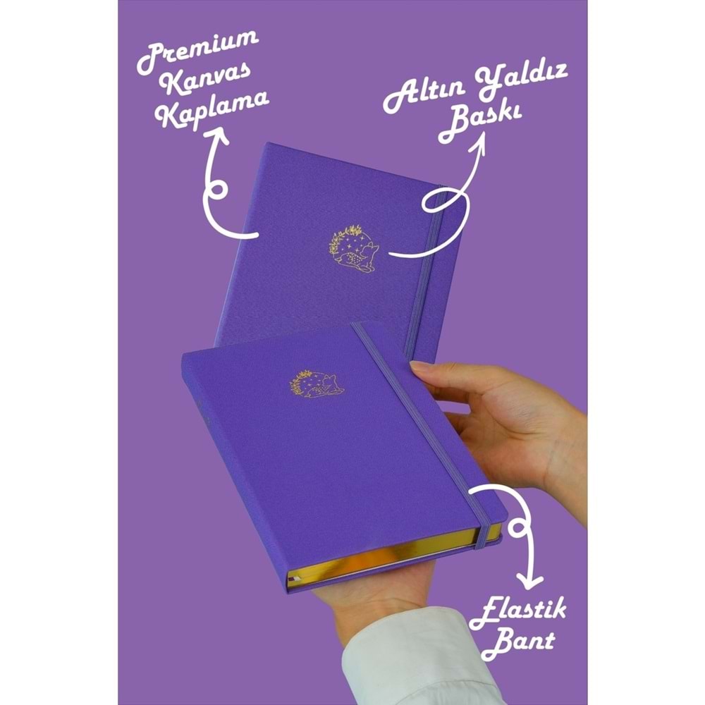 Victoria'S Journals Bujo Defter Keten 96 Yp. Lavanta